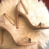 EXPRESS Nude Patent Heels  Photo 0