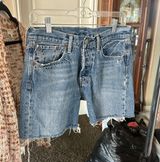 LEVIS Blue Denim Shorts Photo 0
