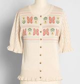 Modcloth EUC ModClothFanciful Flutter-By Short Sleeve Cardigan Sz 4X Photo 0