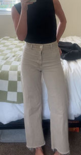 ZARA Jeans High-Rise Wide-Leg Photo 0