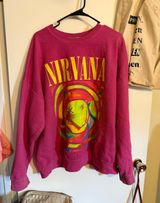 Urban Outfitters Oversized Sweatshirt Nirvana Photo 0