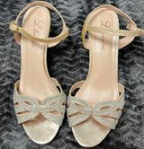 Lauren Lorraine Gold sparkly formal heels Photo 0