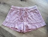 Pink Comfy Tie Shorts  Photo 0