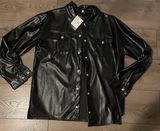 Trendy and Tipsy Leather Shacket Photo 0