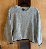 Cropped Sweater Gray NWT Photo 0