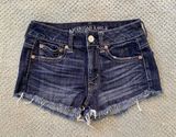AEO - Dark Denim Stretch Shorts - Brand new, only worn once! ππ Photo 0