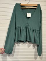 Altar'd State Green Top Photo 0