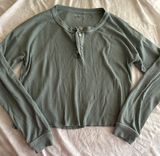 American Eagle Teal Long Sleeve Photo 0