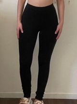Foreign Exchange Black High Waisted Leggings Photo 0