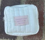 quilted mini cosmetic makeup bag Photo 0