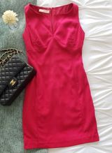 Valentino Garavani Valentino Fuchsia Sleeveless Bodycon Mini Dress Photo 0