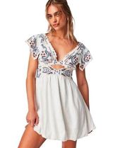 NWT! Free People Rambling Roads Mini Blanc De Blanc - Size Small Photo 0