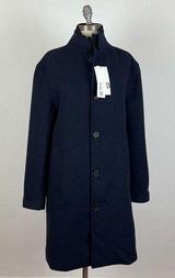 Navy Blue Pea Overcoat NWT Photo 0