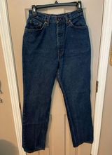 Levi’s women’s vintage heavy weight 80s straight leg high waisted blue jeans. 26 Photo 0