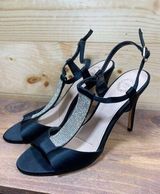 I. Miller Women's Black Silver Studded Rhinestone High 4" Heels Size 8.5M Photo 0