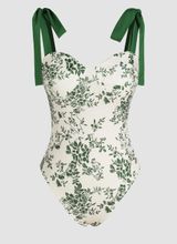 Cider Floral V Neck Bodysuit Photo 0
