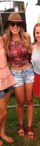 Forever 21 Patterned Crop Top  Photo 0