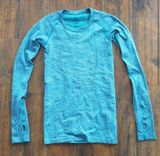 Lululemon Blue Long Sleeve Swiftly Tech Size 2 Photo 0
