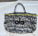 COPY - Alo Gray/White Canvas Reusable Tote 26” x 16”
-EUC Photo 0