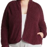 Zella  Faux Shearling Zip Up Photo 0