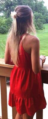 Speechless Red Mini Dress Photo 0