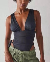 NWT We are HAH x Free People Cut to the Chase One Piece‎ Swimsuit Bodysuit sz S Photo 0