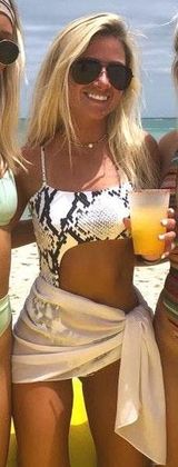 Boutique NWT Connected Snakeskin One Piece Bikini Photo 0