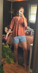 Boutique Linen Button Down Shirt Photo 0