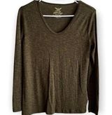 Faded Glory  Sea Turtle Heather Long-sleeve Top, Small (4-6) Photo 0