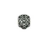 Pandora Silver Rose Openwork Authentic Bead Charm Photo 0