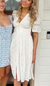 A loves A Midi White Dress Photo 0