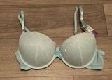 Size 38b mint green blue push up bra Photo 0