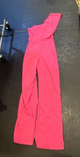 Pink Jumpsuit One Shoulder  Photo 0