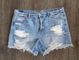 Distressed Boyfriend Jean Shorts 16 Photo 0