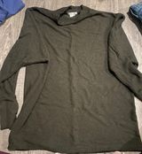 Matty M  Olive Green Turtle Neck Long Sleeve Photo 0
