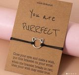 Exquisite Tiny Cat Head Design Hollow Bracelet Photo 0