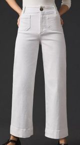 Maeve The Colette Cropped Wide-Leg Jeans by Maeve Photo 0