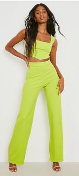 Boohoo Lime Two Piece Set Photo 0