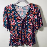 Perceptions Large Floral Peplum Blouse Photo 0