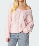 NWT  Inga Pink Off the shoulder sweater top Photo 0