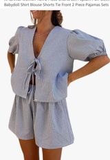 Gingham Print Two Piece Set Photo 0