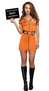 DOC Convict Costume Orange Size M Photo 0