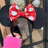 Disney minnie mouse ears bow mickey magic kingdom sequins polka dots headband Photo 0