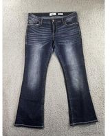 Daytrip Jeans Women 31 Virgo Bootcut‎ Mid Rise Dark Wash Blue Denim Pants Photo 0