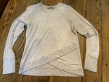 Crisscross Crewneck Sweatshirt, Size S Photo 0