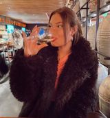 Wild Fable Black Faux Fur Coat Photo 0