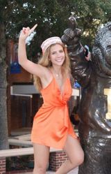 Missguided Misguided Orange Wrap Dress Photo 0