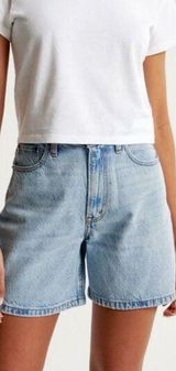 NWT Abercrombie & Fitch Shorts 18‎ / 34 Curve Love High Rise Loose Short Denim Photo 0