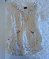 white and floral free people top in size extra small Photo 0