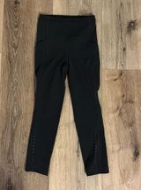 Charcoal Gray Cropped Leggings Photo 0